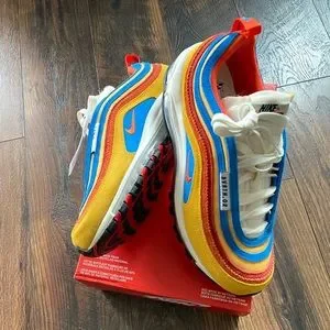 Nike | Shoes | Mens Nike Air Max 97 Se Amrc Pollenorangeblue  display picture 2